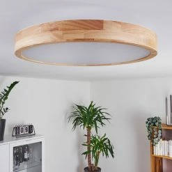 Hofstein Batamoto LED Panel Holz hell, 2-flammig, Fernbedienung -LED Leuchten Verkäufe batamoto led panel h3416631 9