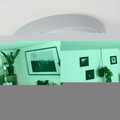 Hofstein Beade Deckenleuchte LED Grau, Weiß, 1-flammig, Fernbedienung, Farbwechsler -LED Leuchten Verkäufe beade deckenleuchte h3392379 11