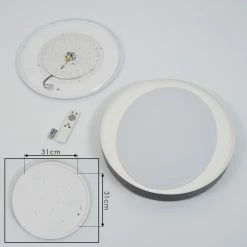 Hofstein Beade Deckenleuchte LED Grau, Weiß, 1-flammig, Fernbedienung, Farbwechsler -LED Leuchten Verkäufe beade deckenleuchte h3392379 4