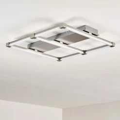 Hofstein Beken Deckenleuchte LED Stahl gebürstet, 1-flammig -LED Leuchten Verkäufe beken deckenleuchte h3269343 do1 18