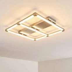 Hofstein Beken Deckenleuchte LED Stahl gebürstet, 1-flammig -LED Leuchten Verkäufe beken deckenleuchte h3269343 do1 2