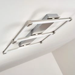 Hofstein Beken Deckenleuchte LED Stahl gebürstet, 1-flammig -LED Leuchten Verkäufe beken deckenleuchte h3269343 do1 4