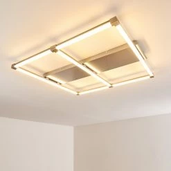 Hofstein Beken Deckenleuchte LED Nickel-Matt, 1-flammig -LED Leuchten Verkäufe beken deckenleuchte h3269350 do2 13