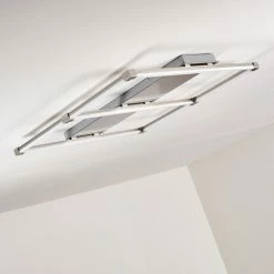 Hofstein Beken Deckenleuchte LED Nickel-Matt, 1-flammig -LED Leuchten Verkäufe beken deckenleuchte h3269350 do2 15