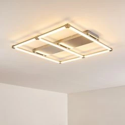 Hofstein Beken Deckenleuchte LED Nickel-Matt, 1-flammig -LED Leuchten Verkäufe beken deckenleuchte h3269350 do2 16