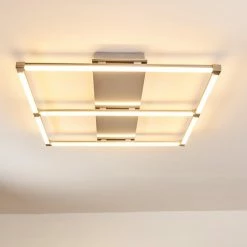 Hofstein Beken Deckenleuchte LED Nickel-Matt, 1-flammig -LED Leuchten Verkäufe beken deckenleuchte h3269350 do2 9