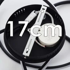 Hofstein Belgorod Deckenleuchte LED Schwarz, 1-flammig -LED Leuchten Verkäufe belgorod deckenleuchte h3314494 19