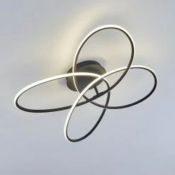 Hofstein Belgorod Deckenleuchte LED Schwarz, Weiß, 1-flammig, Fernbedienung -LED Leuchten Verkäufe belgorod deckenleuchte h3314517 11