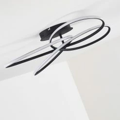 Hofstein Belgorod Deckenleuchte LED Schwarz, Weiß, 1-flammig, Fernbedienung -LED Leuchten Verkäufe belgorod deckenleuchte h3314517 12