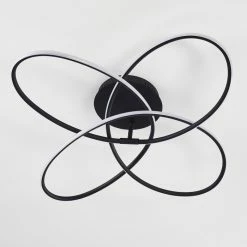 Hofstein Belgorod Deckenleuchte LED Schwarz, Weiß, 1-flammig, Fernbedienung -LED Leuchten Verkäufe belgorod deckenleuchte h3314517 17