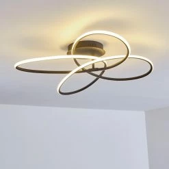 Hofstein Belgorod Deckenleuchte LED Schwarz, Weiß, 1-flammig, Fernbedienung -LED Leuchten Verkäufe belgorod deckenleuchte h3314517 18