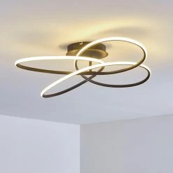 Hofstein Belgorod Deckenleuchte LED Schwarz, Weiß, 1-flammig, Fernbedienung -LED Leuchten Verkäufe belgorod deckenleuchte h3314517 2