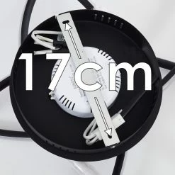 Hofstein Belgorod Deckenleuchte LED Schwarz, Weiß, 1-flammig, Fernbedienung -LED Leuchten Verkäufe belgorod deckenleuchte h3314517 20