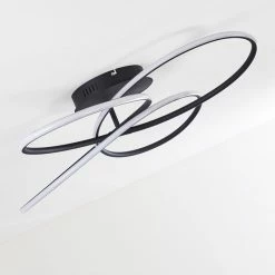 Hofstein Belgorod Deckenleuchte LED Schwarz, Weiß, 1-flammig, Fernbedienung -LED Leuchten Verkäufe belgorod deckenleuchte h3314517 7