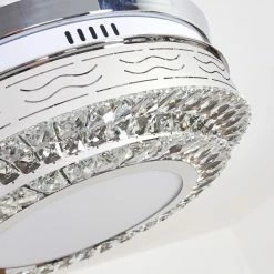 Hofstein Bendigo Deckenventilator LED Nickel-Matt, Transparent, Klar, 1-flammig -LED Leuchten Verkäufe bendigo deckenventilator h3325674 17