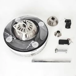 Hofstein Bendigo Deckenventilator LED Nickel-Matt, Transparent, Klar, 1-flammig -LED Leuchten Verkäufe bendigo deckenventilator h3325674 18