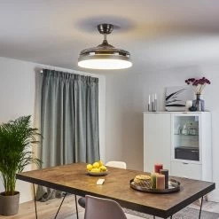 Hofstein Bendigo Deckenventilator LED Chrom, 1-flammig 30 Hofstein Bendigo Deckenventilator LED Chrom, 1-flammig -LED Leuchten Verkäufe bendigo deckenventilator h3325759 10