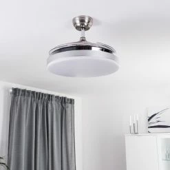 Hofstein Bendigo Deckenventilator LED Chrom, 1-flammig 32 Hofstein Bendigo Deckenventilator LED Chrom, 1-flammig -LED Leuchten Verkäufe bendigo deckenventilator h3325759 12