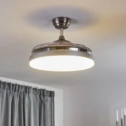 Hofstein Bendigo Deckenventilator LED Chrom, 1-flammig 36 Hofstein Bendigo Deckenventilator LED Chrom, 1-flammig -LED Leuchten Verkäufe bendigo deckenventilator h3325759 16