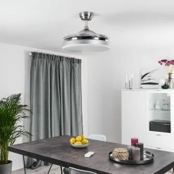 Hofstein Bendigo Deckenventilator LED Chrom, 1-flammig 26 Hofstein Bendigo Deckenventilator LED Chrom, 1-flammig -LED Leuchten Verkäufe bendigo deckenventilator h3325759 6