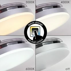 Hofstein Bendigo Deckenventilator LED Chrom, 1-flammig 28 Hofstein Bendigo Deckenventilator LED Chrom, 1-flammig -LED Leuchten Verkäufe bendigo deckenventilator h3325759 8