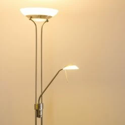 Hofstein Biot Deckenfluter LED Nickel-Matt, 2-flammig 23 Hofstein Biot Deckenfluter LED Nickel-Matt, 2-flammig -LED Leuchten Verkäufe biot deckenfluter h165417 6