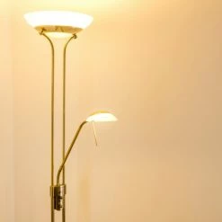 Hofstein Biot Deckenfluter LED Altmessing, 2-flammig 27 Hofstein Biot Deckenfluter LED Altmessing, 2-flammig -LED Leuchten Verkäufe biot deckenfluter h165424 10