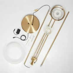 Hofstein Biot Deckenfluter LED Messing, 2-flammig -LED Leuchten Verkäufe biot deckenfluter h3542491 4