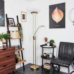 Hofstein Biot Deckenfluter LED Messing, 2-flammig -LED Leuchten Verkäufe biot deckenfluter h3542491 9