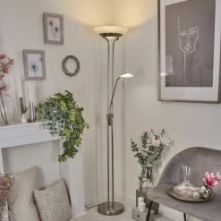 Hofstein Biot Deckenfluter LED Nickel-Matt, 2-flammig 18 Hofstein Biot Deckenfluter LED Nickel-Matt, 2-flammig -LED Leuchten Verkäufe biot deckenfluter h3551691 6