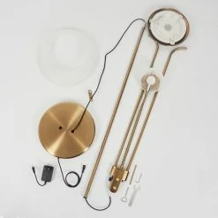 Hofstein Biot Deckenfluter LED Altmessing, 2-flammig -LED Leuchten Verkäufe biot deckenfluter h3551905 4