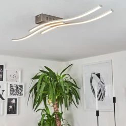 Hofstein Birches Deckenleuchte LED Nickel-Matt, 3-flammig