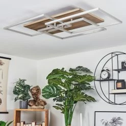 Hofstein Blandford Deckenleuchte LED Nickel-Matt, Silber, Naturfarben, 3-flammig, Fernbedienung 14 Hofstein Blandford Deckenleuchte LED Nickel-Matt, Silber, Naturfarben, 3-flammig, Fernbedienung -LED Leuchten Verkäufe blandford deckenleuchte h3552513 4