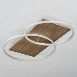 Hofstein Blandford Deckenleuchte LED Nickel-Matt, Silber, Naturfarben, 2-flammig, Fernbedienung -LED Leuchten Verkäufe blandford deckenleuchte h3560532 7