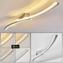 Hofstein Blonay Deckenleuchte LED Chrom, 1-flammig