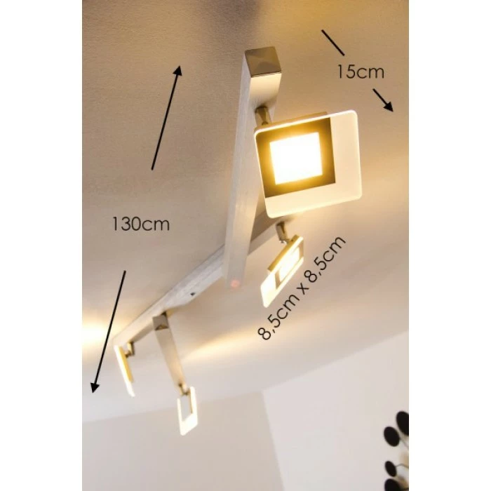 Bopp Leuchten LINE Deckenleuchte LED Aluminium, 4-flammig 2 Bopp Leuchten LINE Deckenleuchte LED Aluminium, 4-flammig – Bild 2