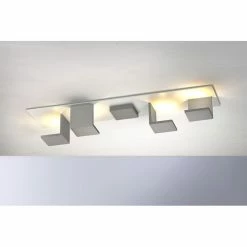 Bopp Leuchten REFLECTIONS Deckenleuchte LED Silber, Weiß, 4-flammig