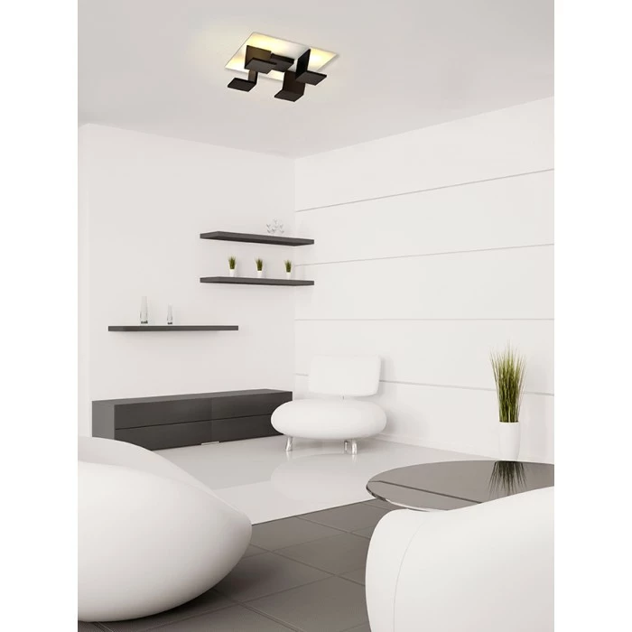 Bopp Leuchten REFLECTIONS Deckenleuchte LED Schwarz, Weiß, 4-flammig 1 Bopp Leuchten REFLECTIONS Deckenleuchte LED Schwarz, Weiß, 4-flammig