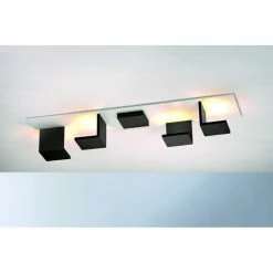 Bopp Leuchten REFLECTIONS Deckenleuchte LED Schwarz, Weiß, 4-flammig