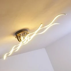 Hofstein Bovino Deckenleuchte LED Nickel-Matt, 1-flammig -LED Leuchten Verkäufe bovino deckenleuchte h167992 12