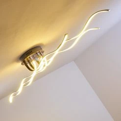 Hofstein Bovino Deckenleuchte LED Nickel-Matt, 1-flammig -LED Leuchten Verkäufe bovino deckenleuchte h167992 13