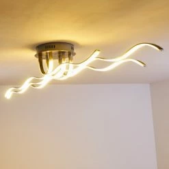 Hofstein Bovino Deckenleuchte LED Nickel-Matt, 1-flammig -LED Leuchten Verkäufe bovino deckenleuchte h167992 2