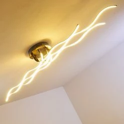 Hofstein Bovino Deckenleuchte LED Nickel-Matt, 1-flammig -LED Leuchten Verkäufe bovino deckenleuchte h167992 20