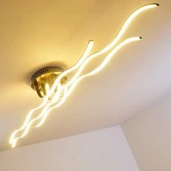 Hofstein Bovino Deckenleuchte LED Nickel-Matt, 1-flammig -LED Leuchten Verkäufe bovino deckenleuchte h167992 3