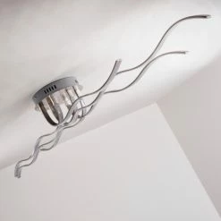 Hofstein Bovino Deckenleuchte LED Nickel-Matt, 1-flammig -LED Leuchten Verkäufe bovino deckenleuchte h167992 4