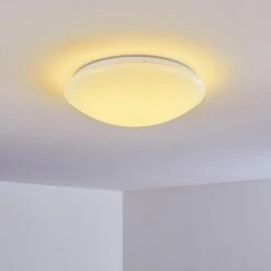 Hofstein Brighton Deckenleuchte LED Weiß, 1-flammig, Fernbedienung, Farbwechsler 40 Hofstein Brighton Deckenleuchte LED Weiß, 1-flammig, Fernbedienung, Farbwechsler -LED Leuchten Verkäufe brighton deckenleuchte h3010341 do4 16