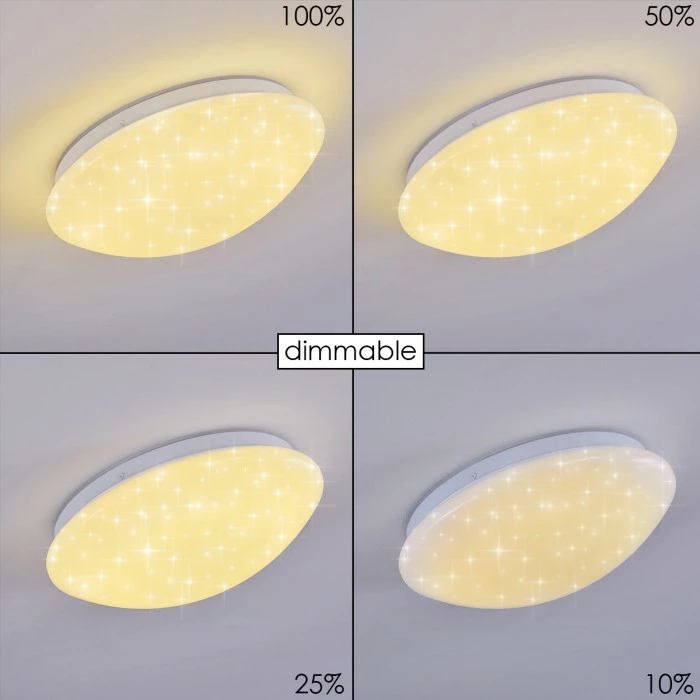 Hofstein Brighton Star Deckenleuchte LED Weiß, 1-flammig, Fernbedienung, Farbwechsler 11 Hofstein Brighton Star Deckenleuchte LED Weiß, 1-flammig, Fernbedienung, Farbwechsler – Bild 11
