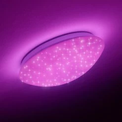 Hofstein Brighton Star Deckenleuchte LED Weiß, 1-flammig, Fernbedienung, Farbwechsler 33 Hofstein Brighton Star Deckenleuchte LED Weiß, 1-flammig, Fernbedienung, Farbwechsler -LED Leuchten Verkäufe brighton star deckenleuchte h3010310 do4 9