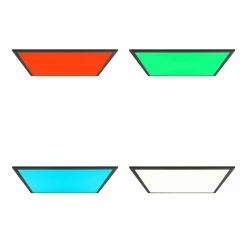 Brilliant Leuchten Brilliant Abie Deckenpanel LED Schwarz, 1-flammig, Fernbedienung 13 Brilliant Leuchten Brilliant Abie Deckenpanel LED Schwarz, 1-flammig, Fernbedienung -LED Leuchten Verkäufe brilliant abie deckenpanel g90319 76 6