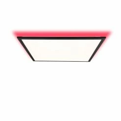 Brilliant Leuchten Brilliant Allie Deckenpanel LED Schwarz, 1-flammig, Fernbedienung -LED Leuchten Verkäufe brilliant allie deckenpanel g96947 76 3